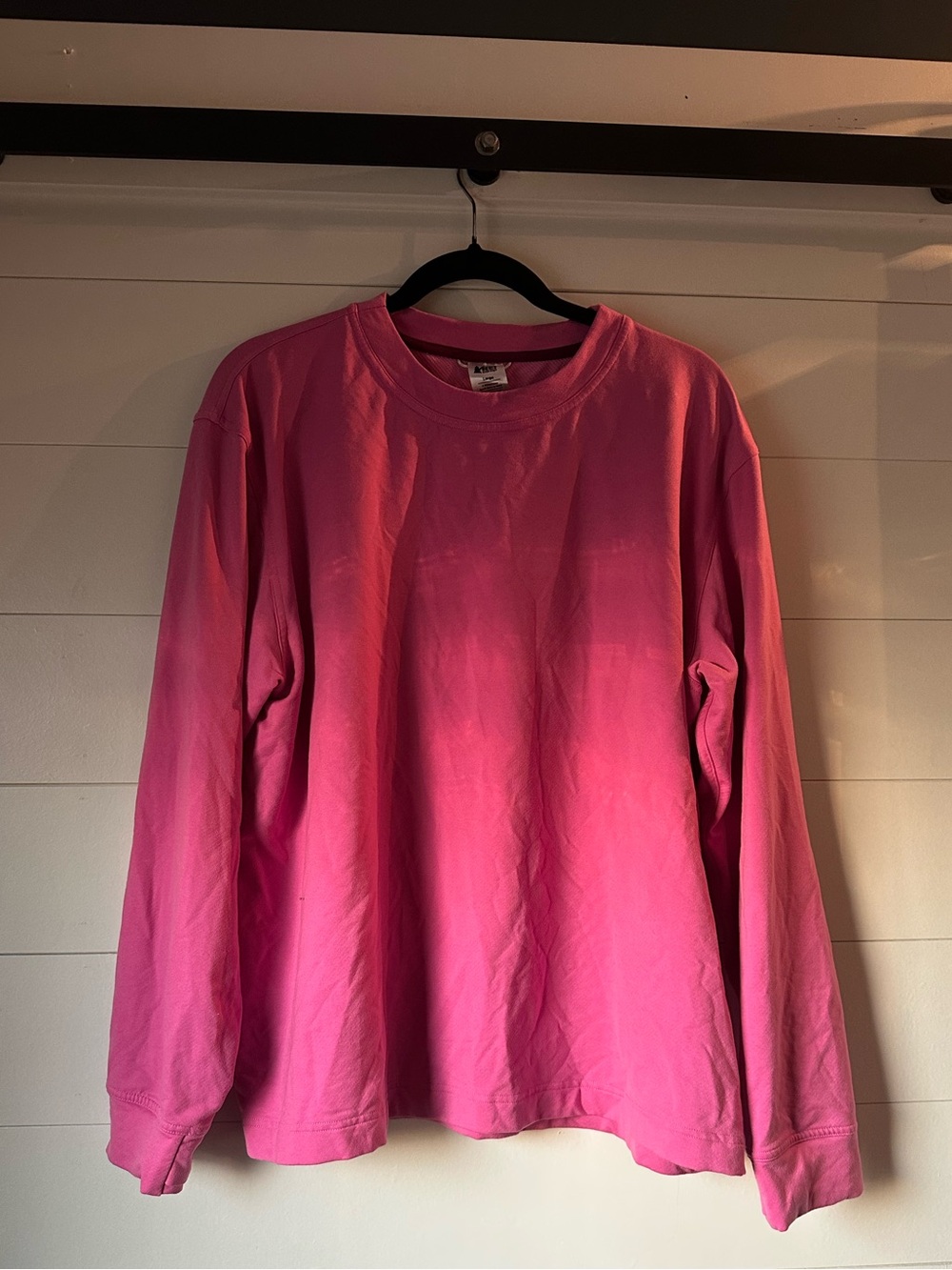REI Co-op Active Pursuits Midweight Pullover Crew Pink Unisex Large